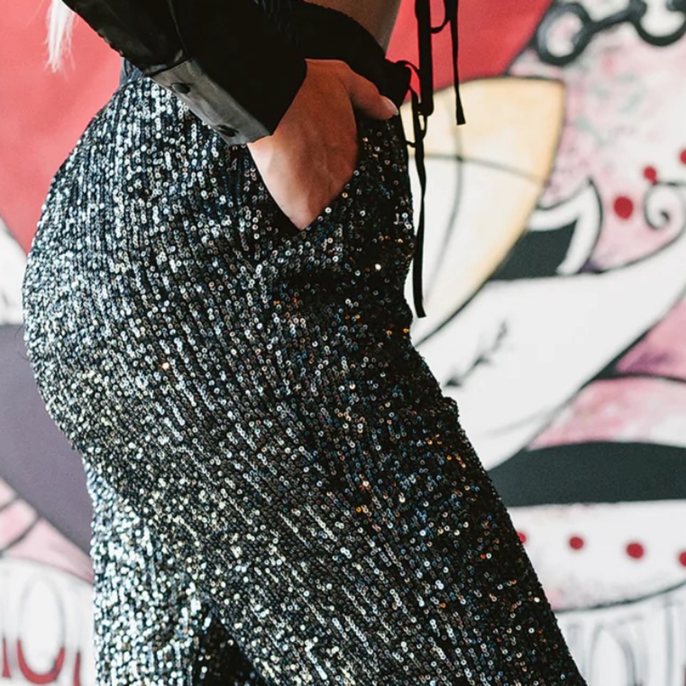 Midnight Sequin Joggers - Picture 9 of 10